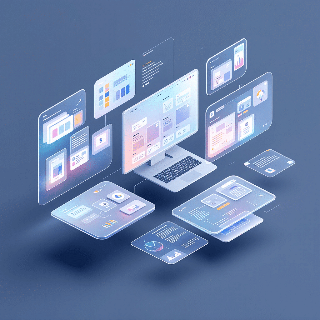An illustrational image is showing the design aspect in UI/UX
